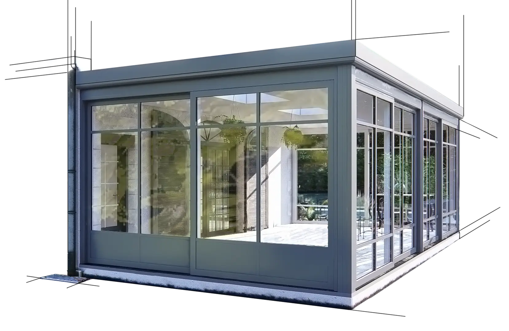 Véranda Extension moderne